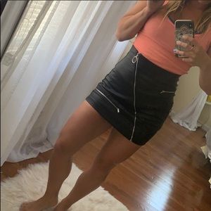 FashionNova Faux Leather Skirt- Small